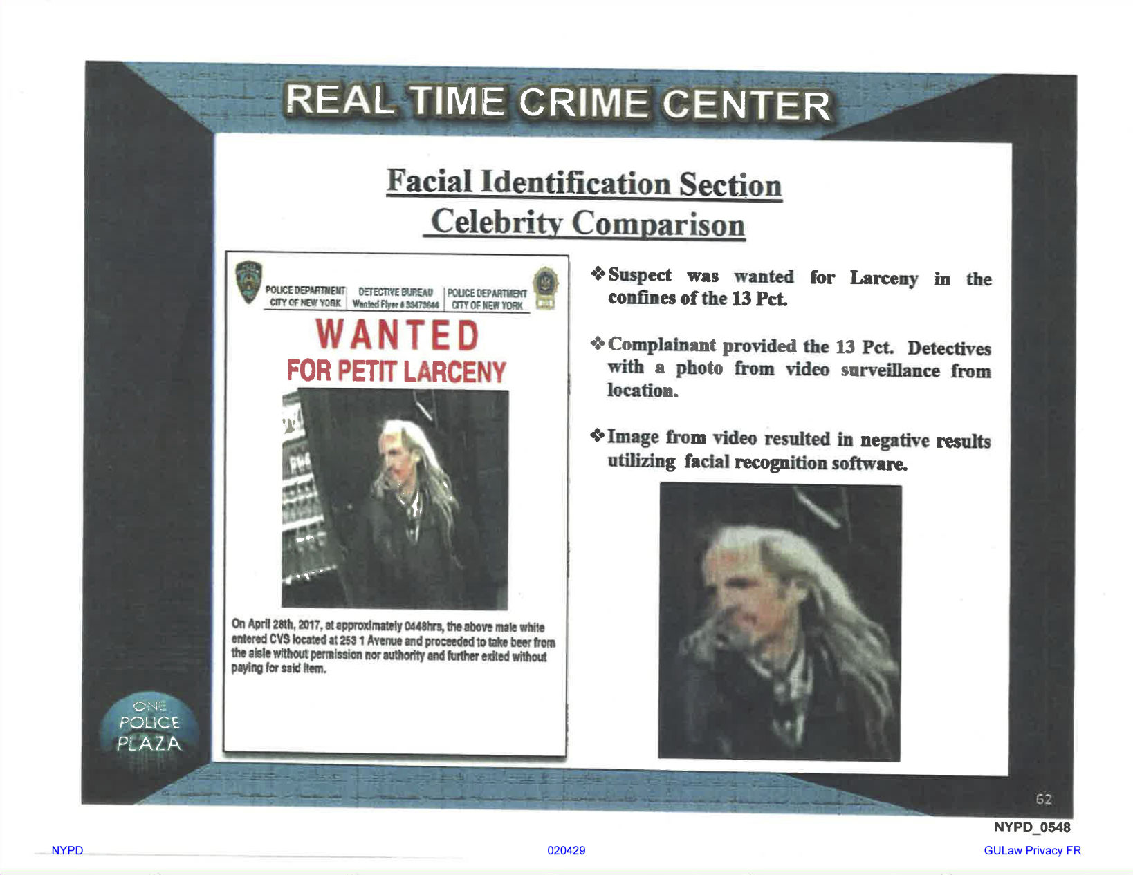 Facial Recognition Woody Harrelson